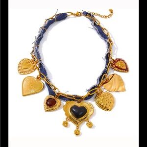 Chic Gold Heart Charm Necklace